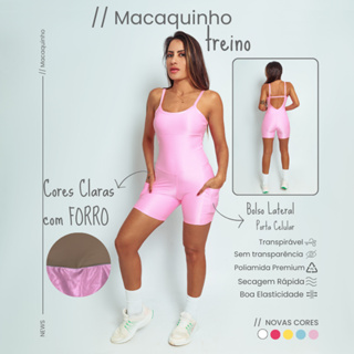 Macaquinho Alcinha Fitness Feminino Poliamida Micro Canelado Treino Academia Yoga Caminhada em Oferta na Shopee