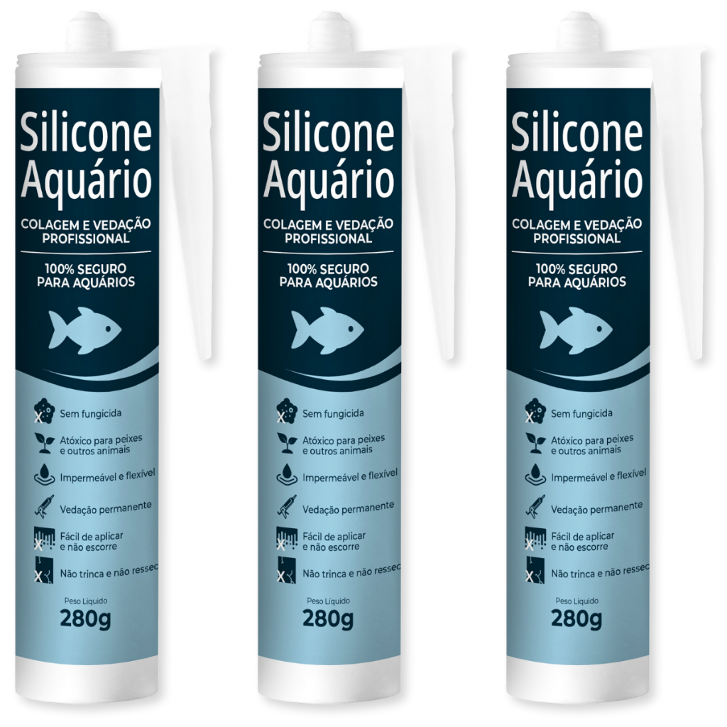 Cola Silicone Para Aquário Vidro Neutro Incolor Resistente Água Doce e Salgada em Oferta na Shopee