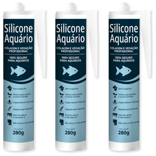Cola Silicone Para Aquário Vidro Neutro Incolor Resistente Água Doce e Salgada em Oferta na Shopee