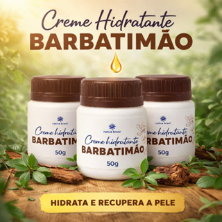 Kit até 03 Creme Hidratante Barbatimão 50 g em Oferta na Shopee