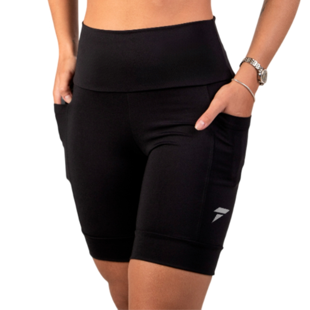 Bermuda Academia Feminina Targ Me Short Corrida Fitness Térmica com Bolso