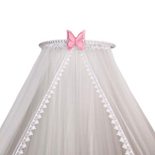 Dossel fino borboleta com mosquiteiro tule para berço em Oferta na Shopee