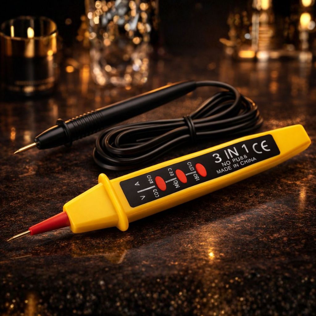 Caneta Medidora Tensão 3 em 1 110v 150v 220v 300v 380v 500v,Testador de tensão de automóvel, detector de luz de teste em Oferta na Shopee