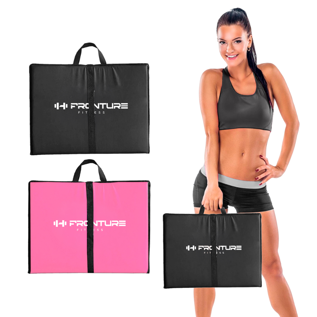 Colchonete Dobrável Maleta Ginástica Fitness Abdominal Yoga Pilates Espuma Confortável D50 Exercício Profissional Macio