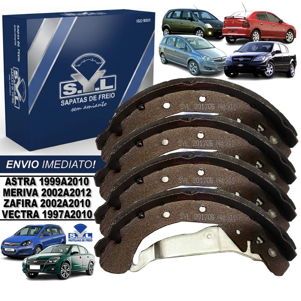 Sapata Lona Freio Traseira Astra/Vectra/Zafira/Meriva/Montana 1999/.. Novo com nfc em Oferta na Shopee