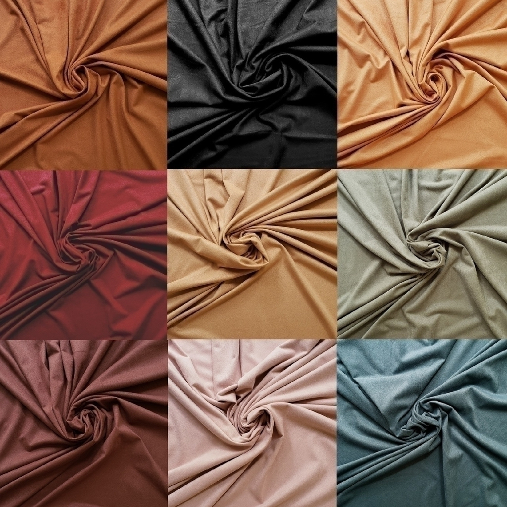 Tecido Camurça Suede Liso para Estofados, Calçados, Etc Várias Cores.