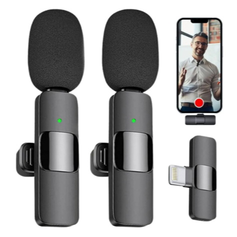 Microfone Lapela Profissional para Celular K9 Sem Fio