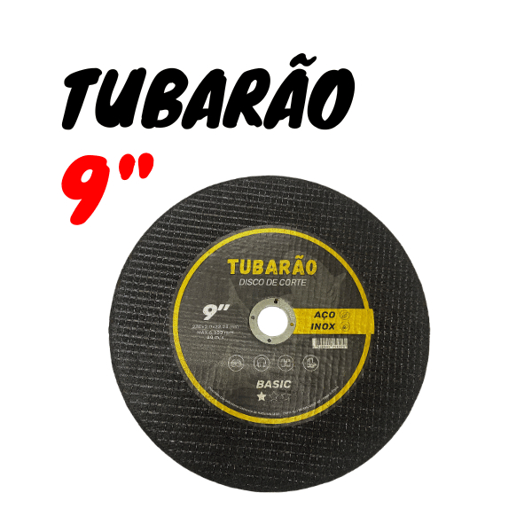 Disco de Corte 9'' x 2,00mm Furo 7/8" Inox e Metal - Tubarão
