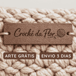 Etiquetas Personalizadas em Couro Sintético Gravadas a Laser em Oferta na Shopee