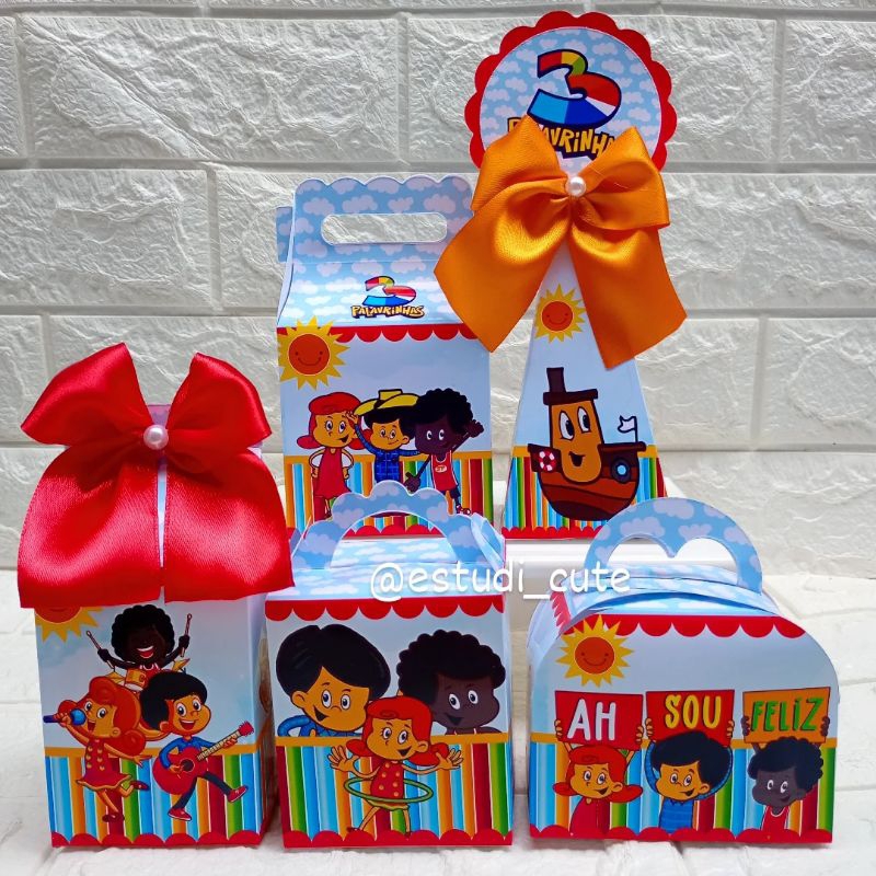 Kit Lembrancinha Personalizada tema 3 Palavrinhas ( PEGUE E MONTE ) Personalizados para festa infantil mimos aniversário