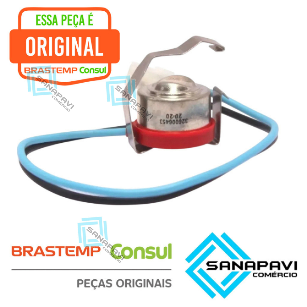 Termostato Bimetal Degelo 326006453 Brastemp BRM44 Consul CRM42 Original