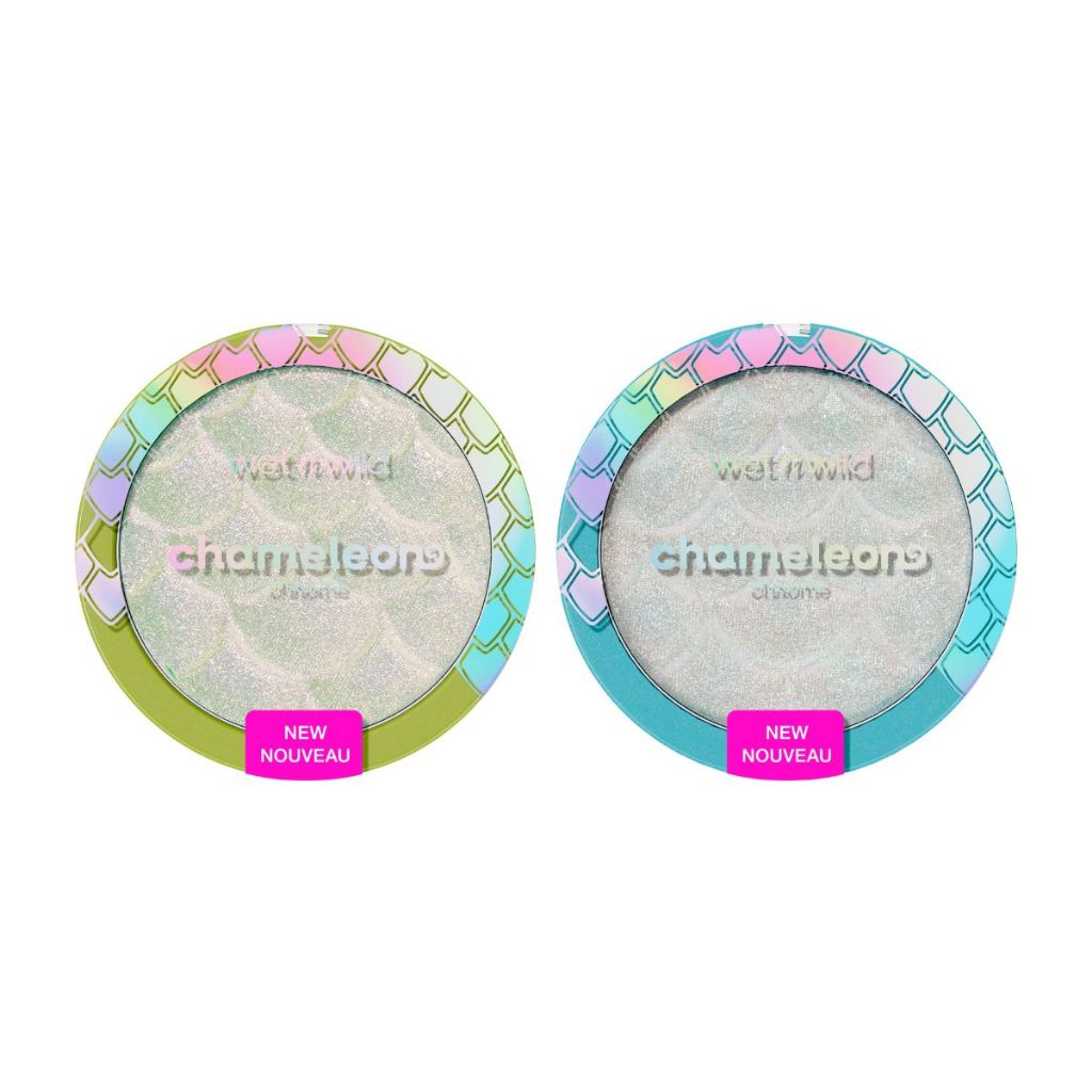 Kit 2 Iluminadores em Pó Brilho Intenso e Luminoso Wet n Wild - Chameleon Chrome Highlighter em Oferta na Shopee