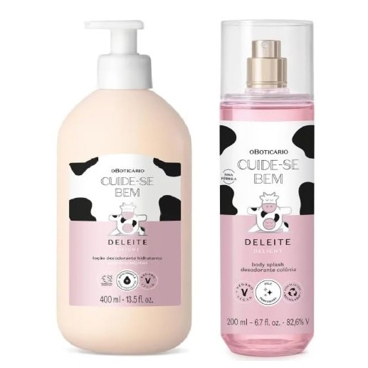 Combo Hidratante Cuide-se Bem Deleite 400ml + Body Splash 200ml