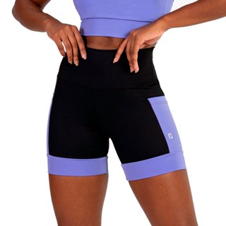 Shorts Cintura Alta Academia Para Corrida com Bolsos Laterais Compressão em Oferta na Shopee