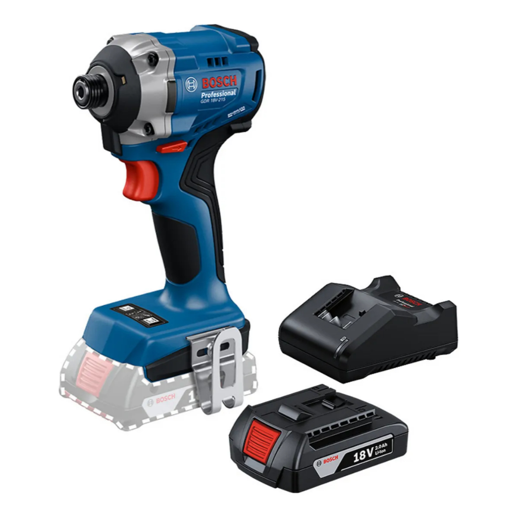 Kit Bosch Chave de Impacto GDR 18V 215Nm Brushless + 1x Bateria 2Ah e Carregador