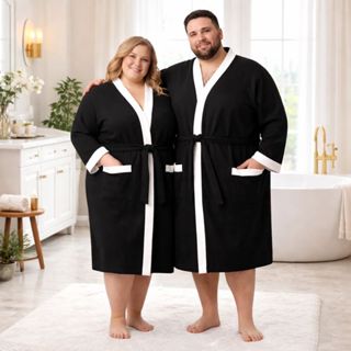 Roupão XXG Plus Size Microfibra Banho Unissex Adulto em Oferta na Shopee