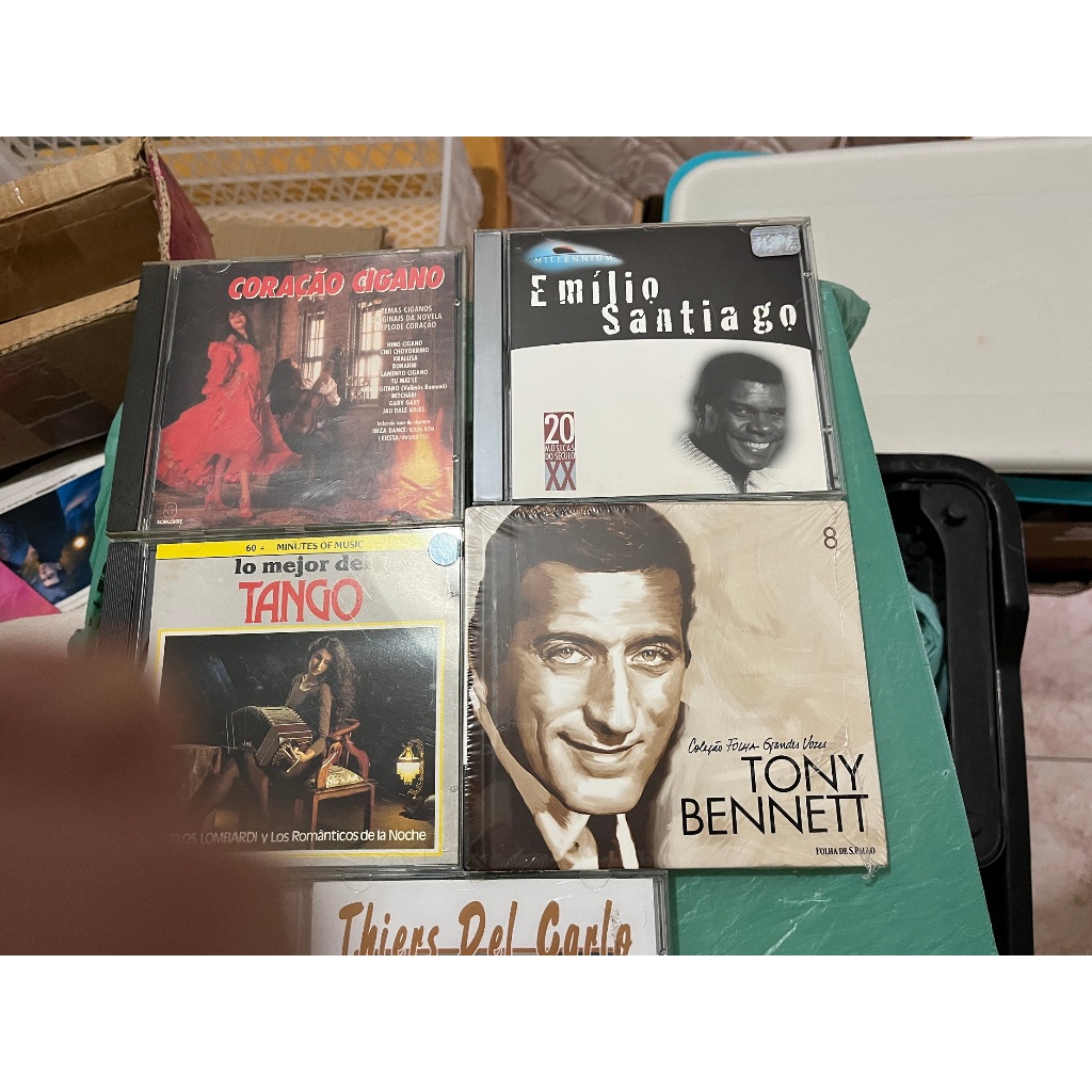 coleção Cds originais Tony Bennett Mejor Tango Coração Cigano Emilio Santiago