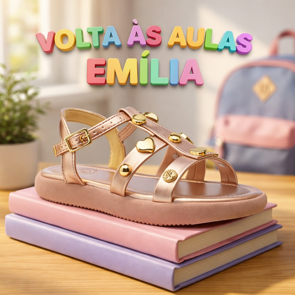 Sandália Infantil Menina Casual e Escolar Super Leve e Confortável Envio Rapido Lançamento