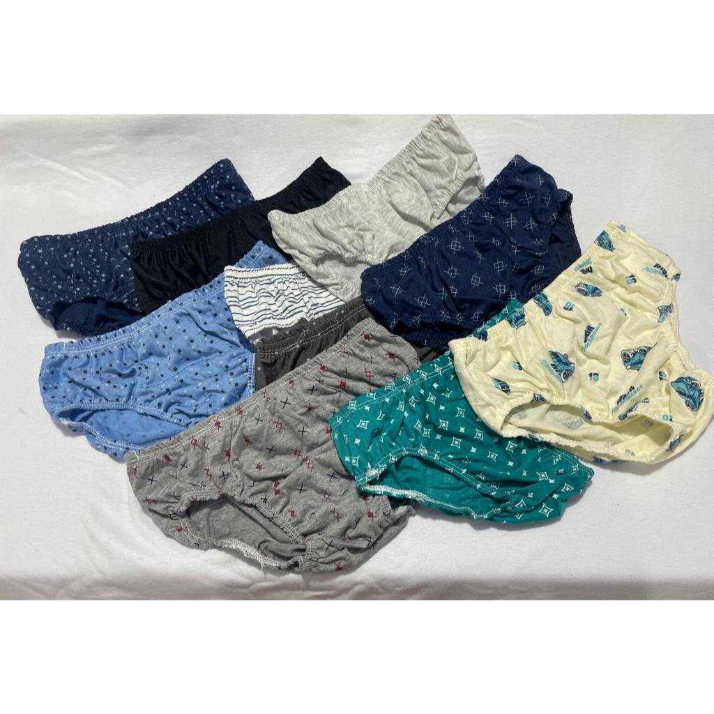 Kit Com 10 Peças Cuecas Slip Slip Lisas E Estampadas Bebê E Crianças Desfralde Algodão