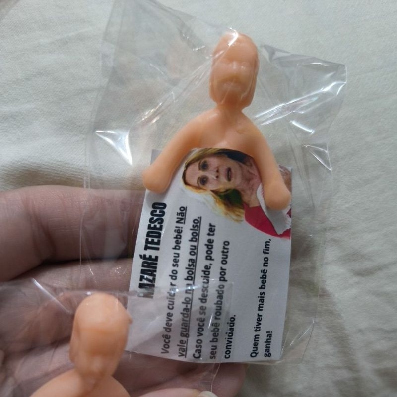 Detalhes do Kit 30 Mini Boneco Xaxá Nazaré Tedesco Chá Revelação - Chá de bebê
