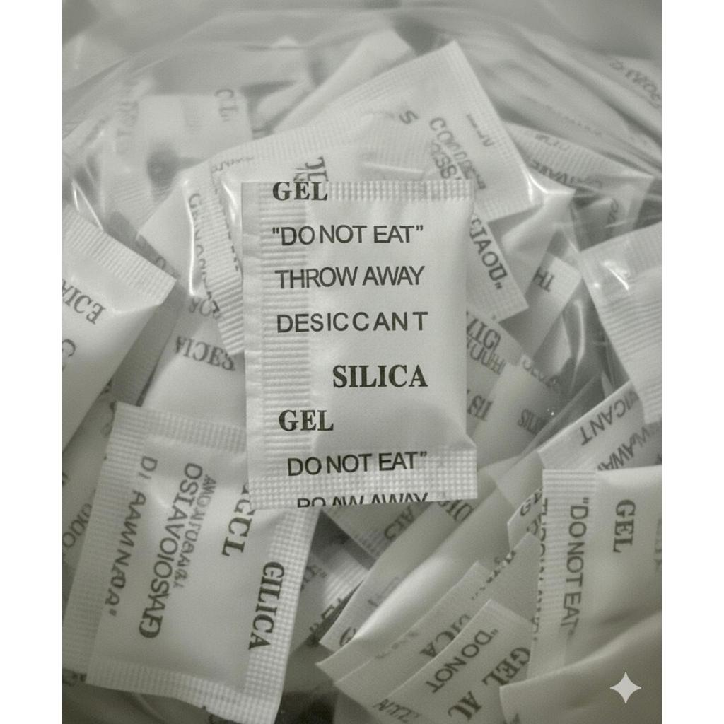 Sachê de Sílica Gel 1g | 500 ou 1.000 Unidades | Antiumidade Antimofo Antiembaçante