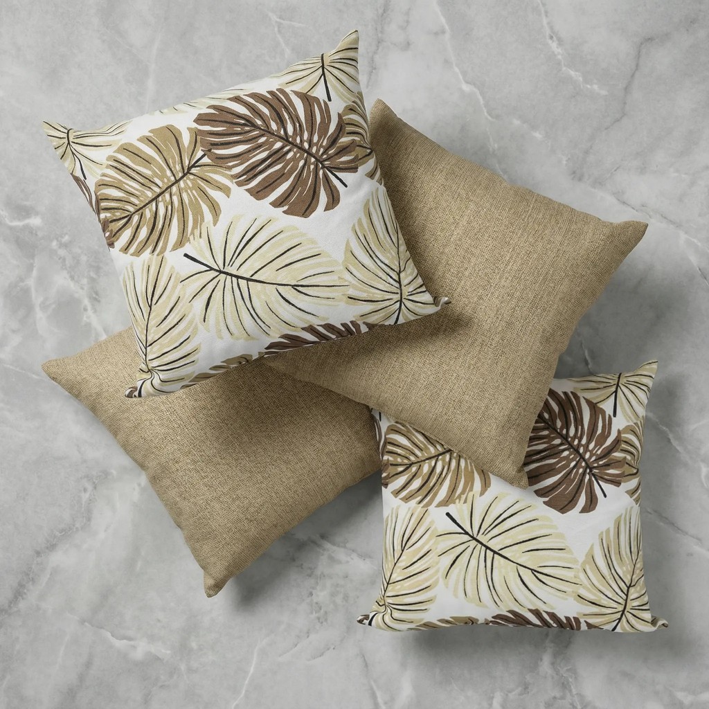 Kit Capas de Almofada Gorgurinho 45x45cm Estampadas Modernas  4, 6 ou 8 Unidades c/ Zíper