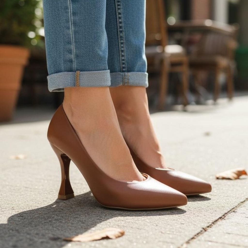 Sapato Feminino Scarpin Bico Fino Salto Alto Elegante Confort Versátil Verniz Preto Vermelho Nude em Oferta na Shopee