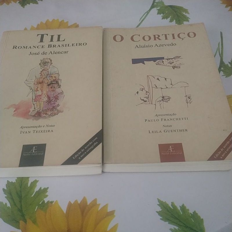 Kit 2 Livros Clássicos da Literatura Brasileira- Til + O Cortiço- José de Alencar/Aluisio Azevedo