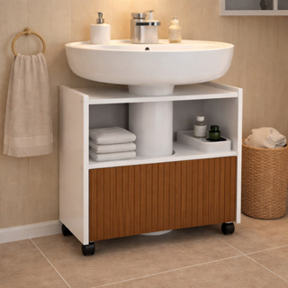 Gabinete de Banheiro para Pia de Coluna em Oferta na Shopee