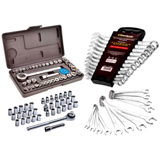 Kit Jogo De Ferramentas 40 Peças + Chave Combinada Soquetes em Oferta na Shopee