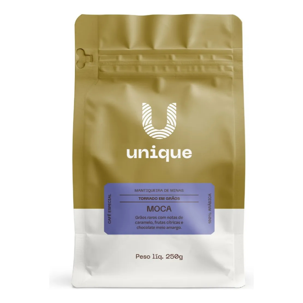 Unique Café Especial Moca 100% Arábica Em Grãos 250g