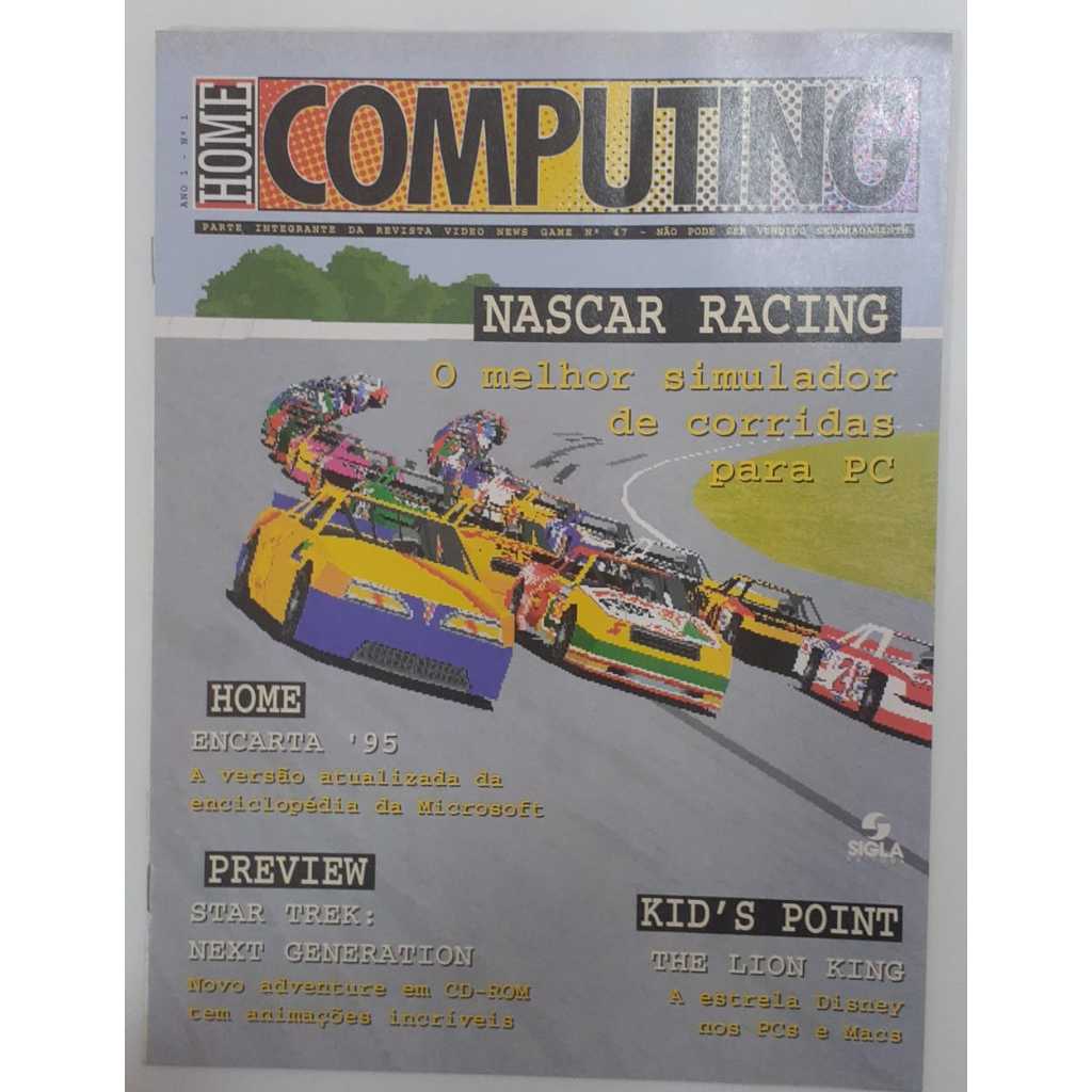 Revista Home Computing Nascar Racing Star Trek 22056