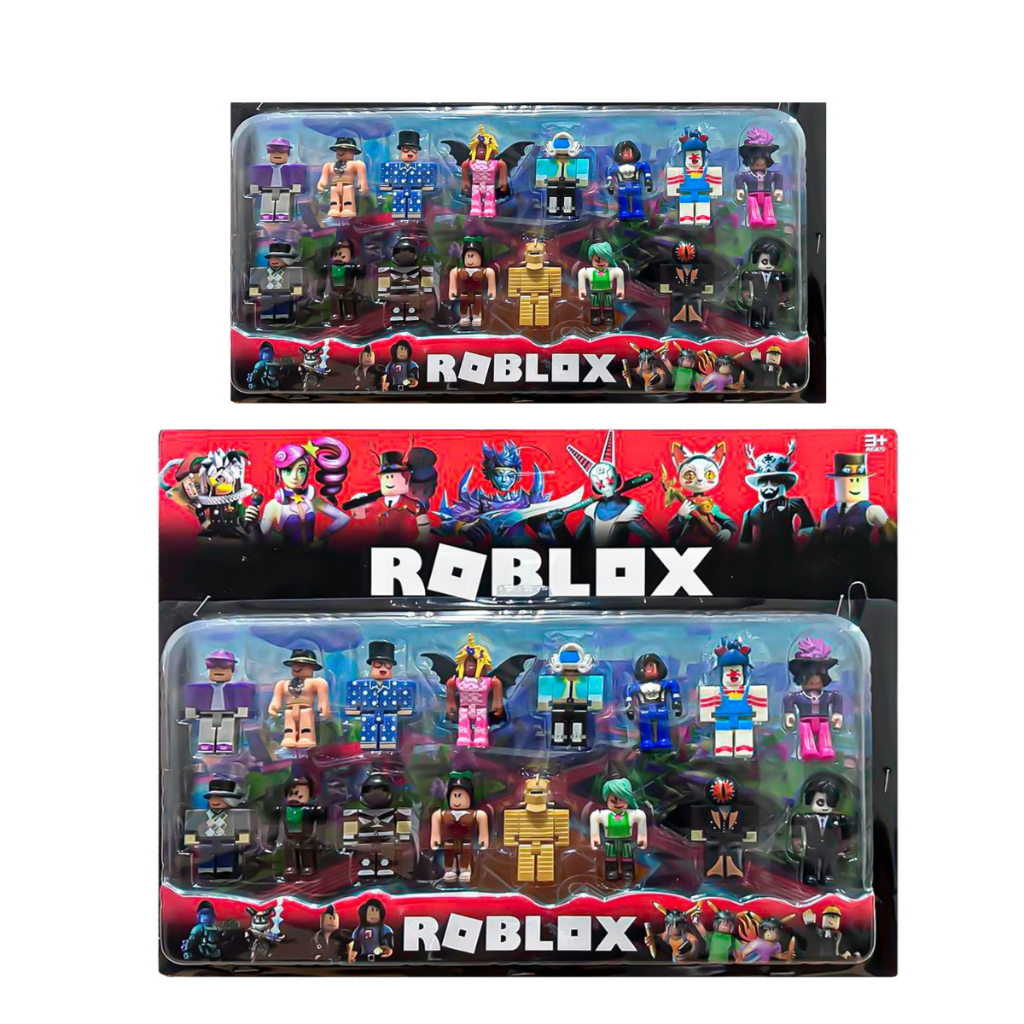 16 Personagens de Roblox Kit Cartelado personalizado zumbi attack