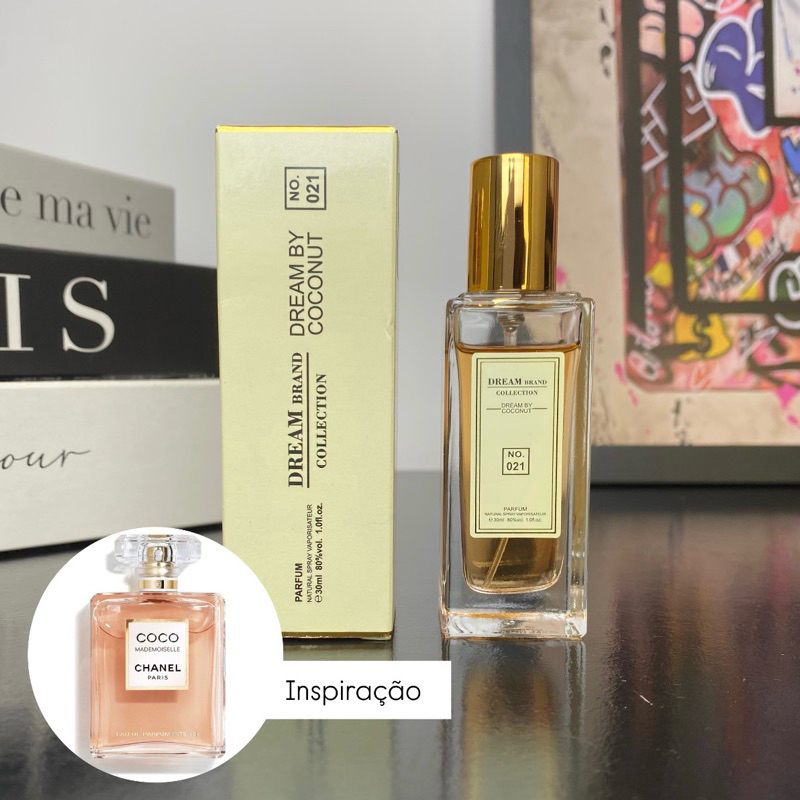 Perfume Contratipo Importado Floral Almiscarado 30ml - Dream Brand Collection NO•021 - Feminino