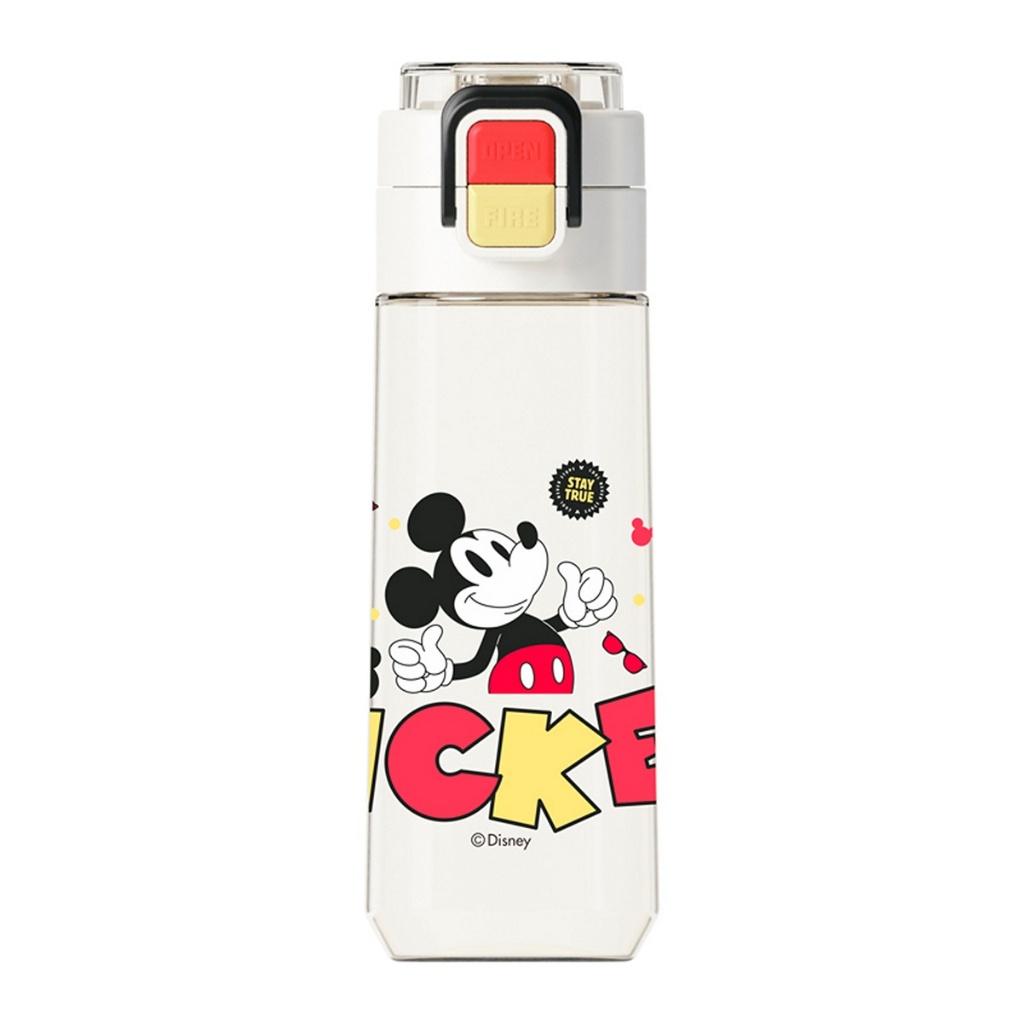 Garrafa de Água Infantil Squeeze Mickey Mouse 560ml Escolar Passeio Resistente Disney