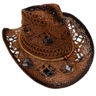 Chapéu Country Marrom Sertanejo Rodeio Shows Peão Caipira Cowboy Vaquejada em Oferta na Shopee