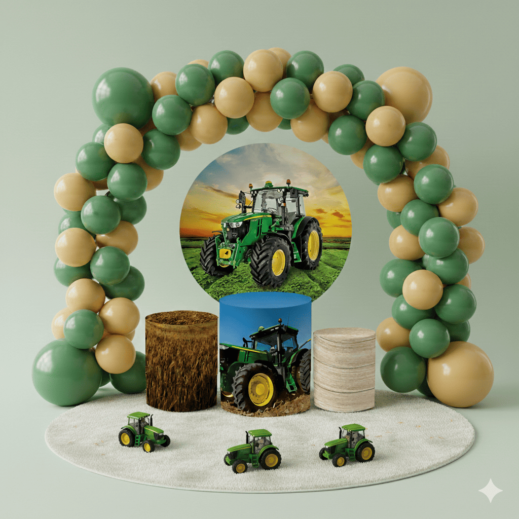 Decorações Capas Cilindros + Capa Painel Agricultura Agro Trator Fazendo Oferta Promoção