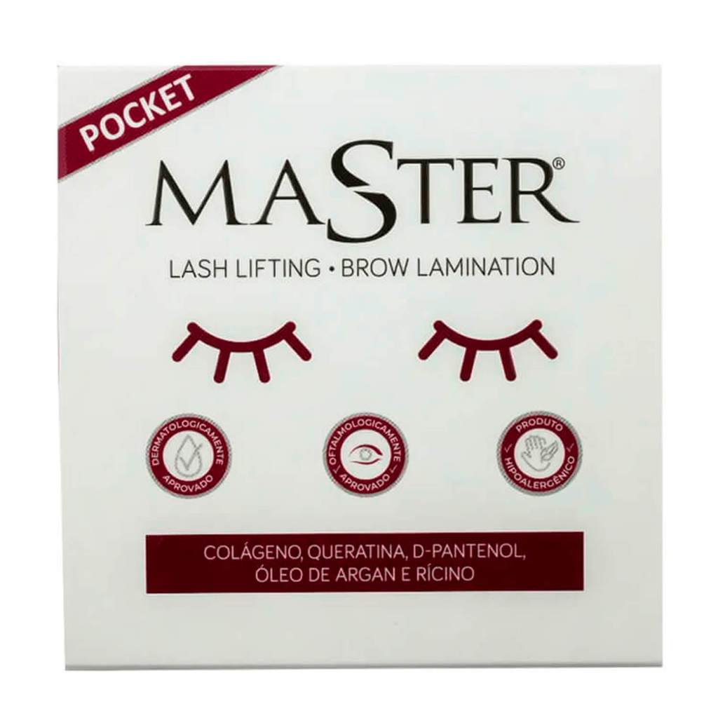 Kit Master Lash Lifting Brow Lamination Passo 1 2 3 Pocket 3 Passos Profissionais 7g