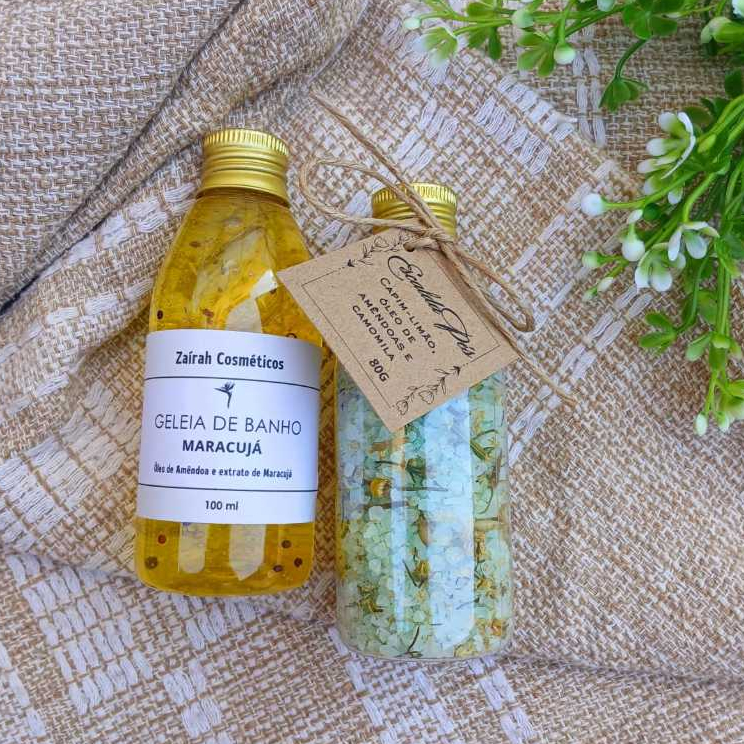 Kit Spa Relax – Zaírah Cosméticos GELEIA DE BANHO + ESCALDA
