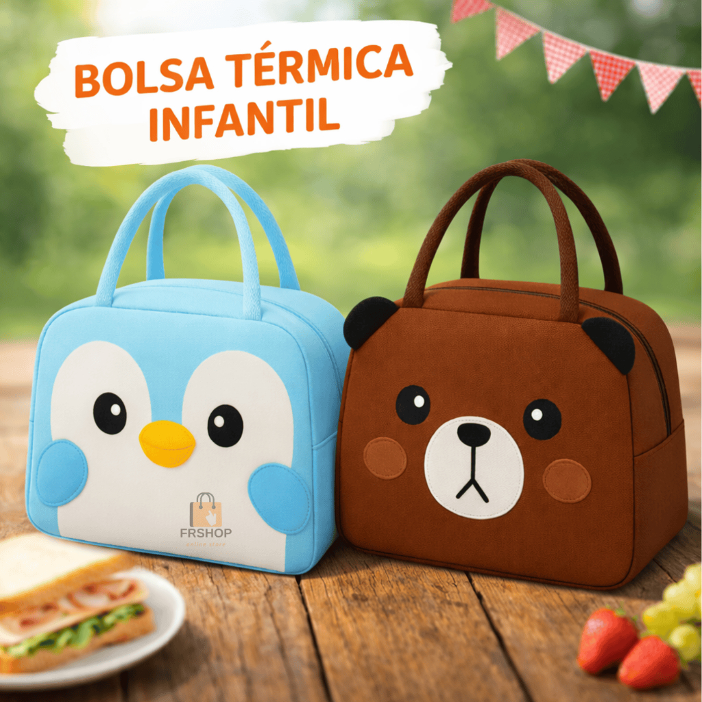 Bolsa Térmica Lancheira Infantil Para Marmita Lancheira Para Passeio Escola em Oferta na Shopee