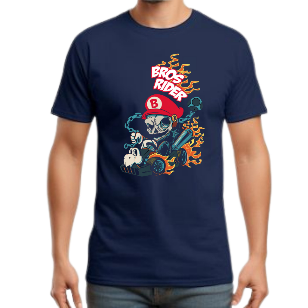 Camiseta Masculina Premium “Bros Rider” Estilo Urbano Street Style em Oferta na Shopee