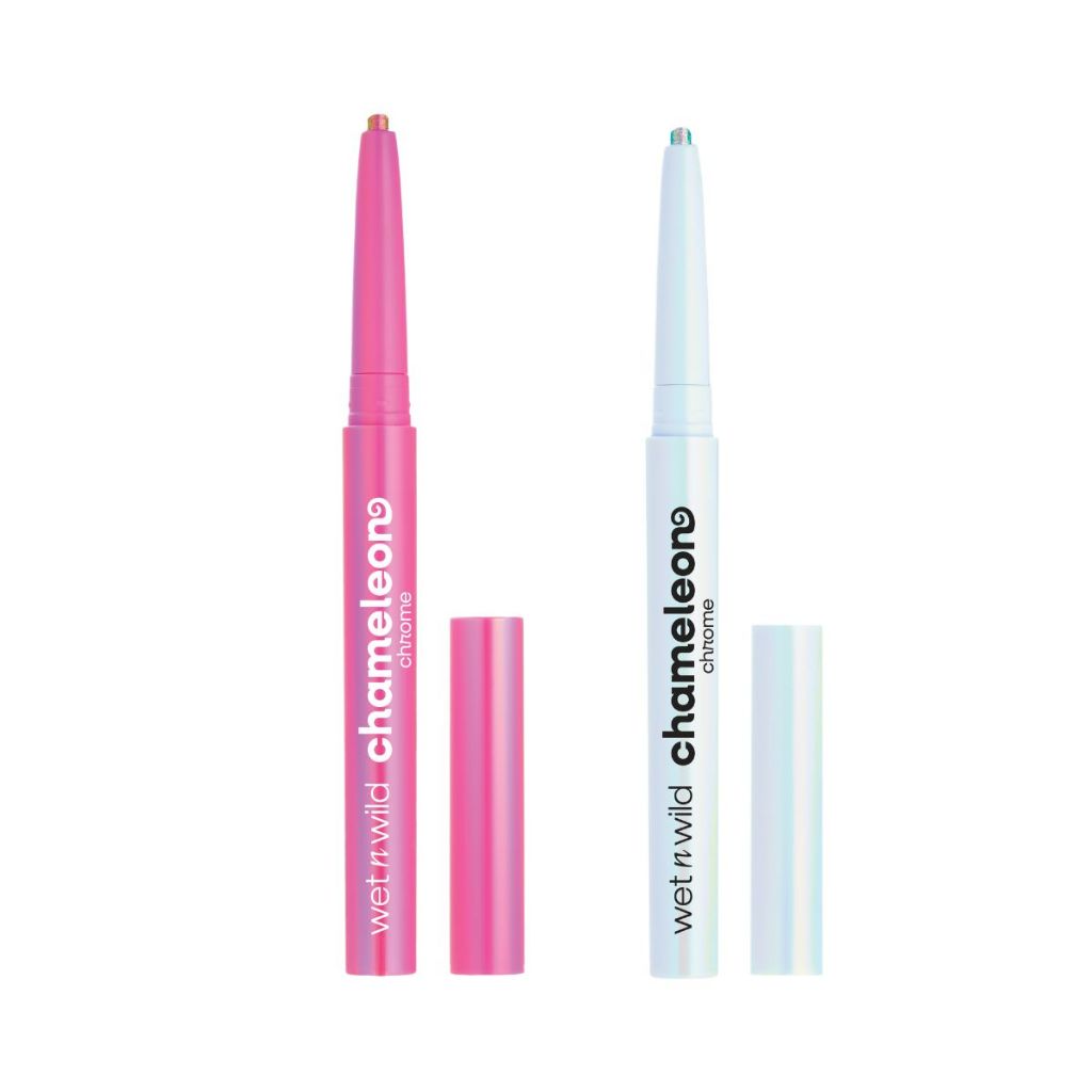 Kit 2 Delineadores de Olhos Longa Duração Eletric Prism + Planet Disco Wet n Wild Chameleon Chrome