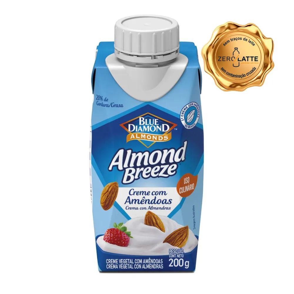Kit 2x Creme Culinário Almond Breeze 200g | Amêndoas | Plant-Based fit