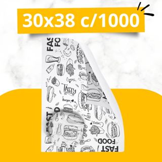 Papel Acoplado Para Lanches E Frios 30x38cm C/ 1000 unidades em Oferta na Shopee