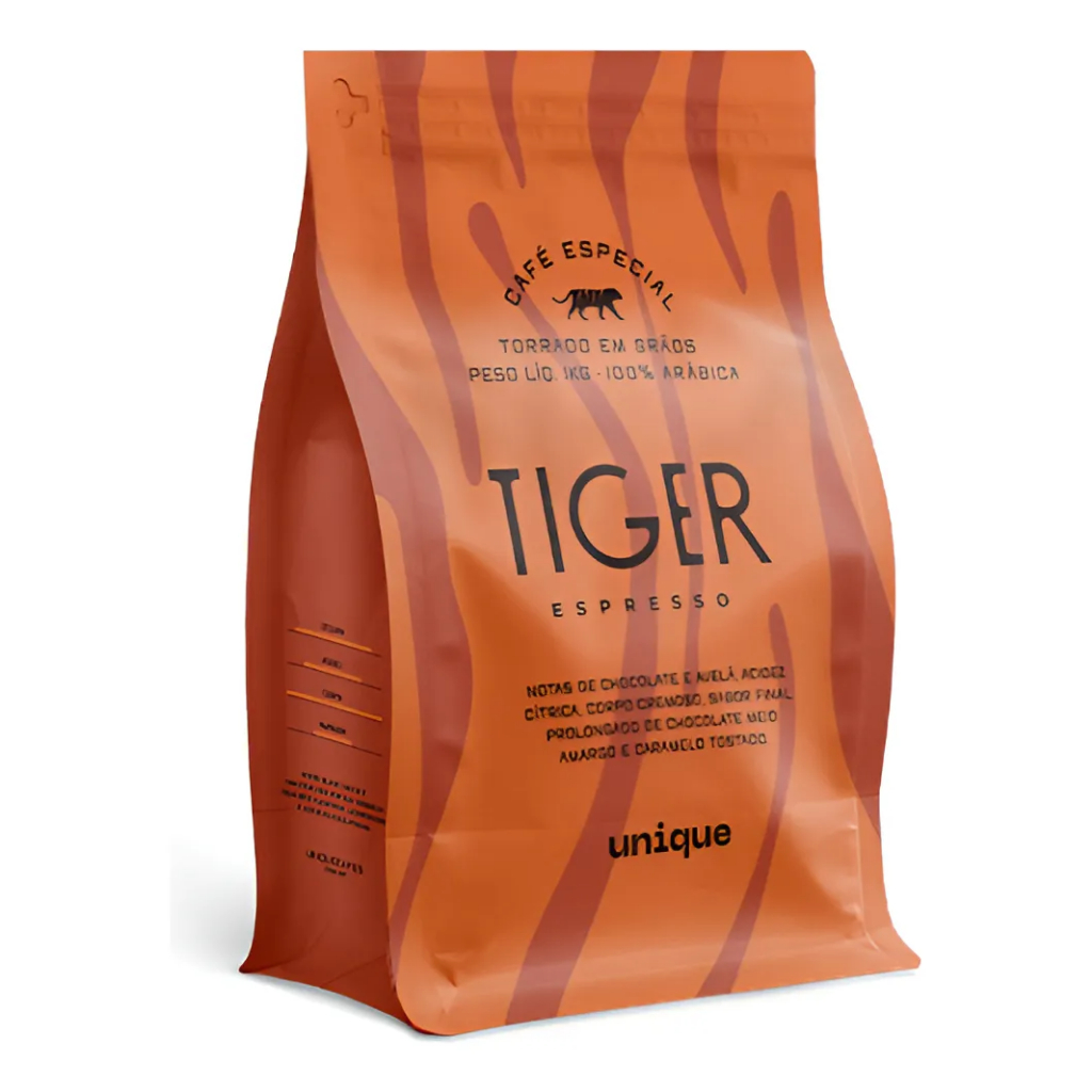 Café Especial Tiger Espresso 250g Grãos Doce E Intenso