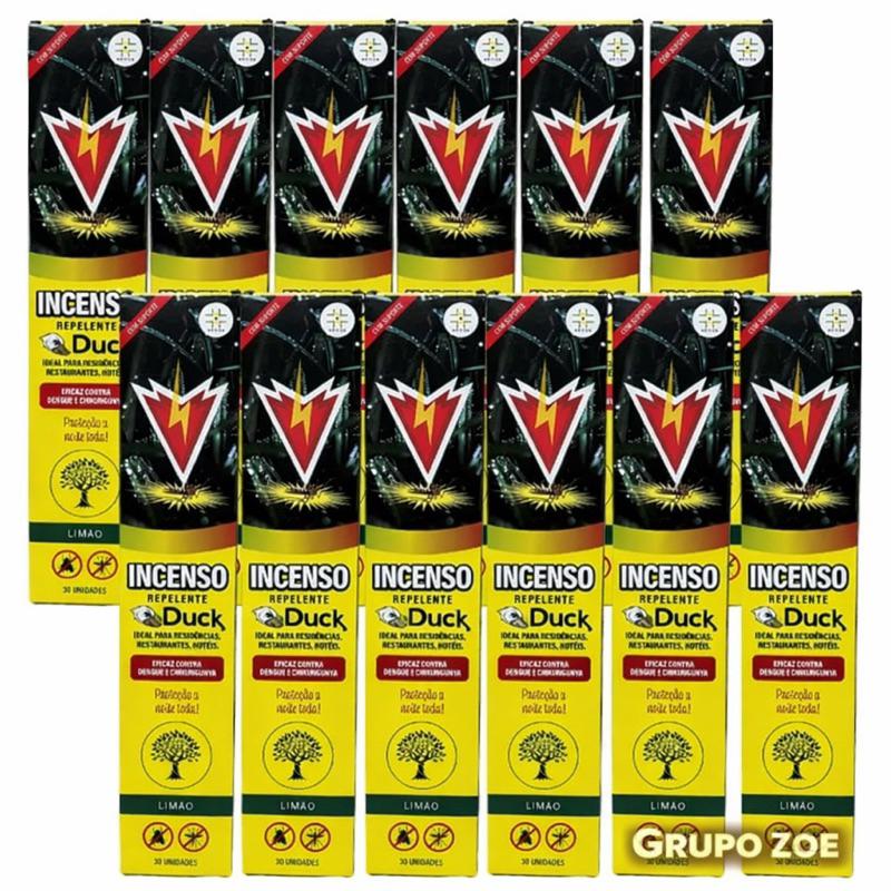 Kit Incenso Duck 300 palitos 10 caixas Limão ou sandalo em Oferta na Shopee