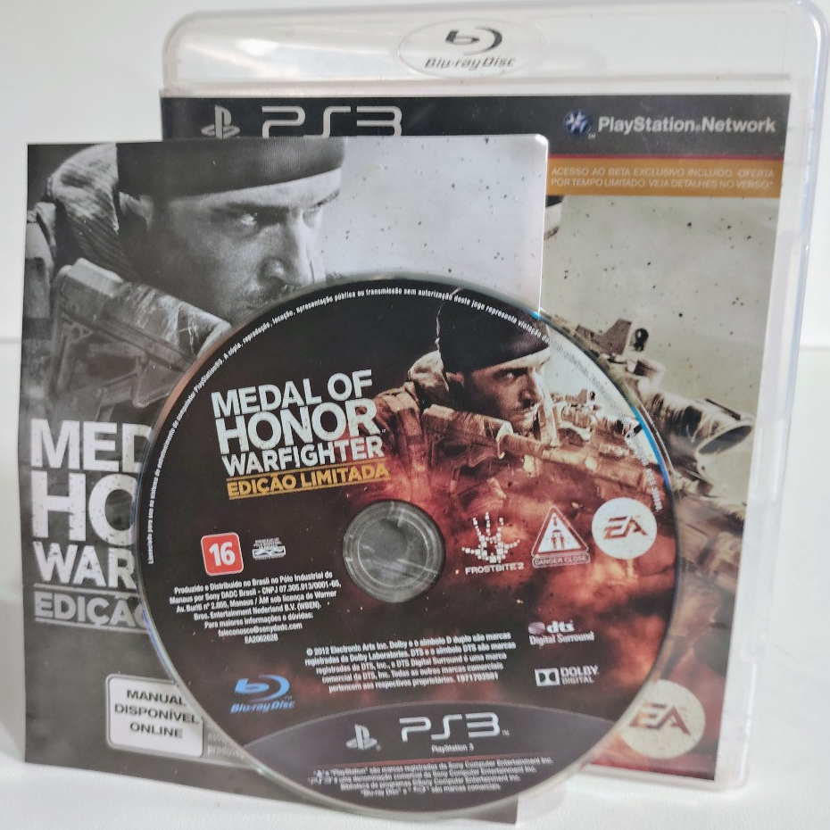 Jogo Medal of Honor Warfighter Limited Edition Original Playstation 3 Ps3 Mídia Física
