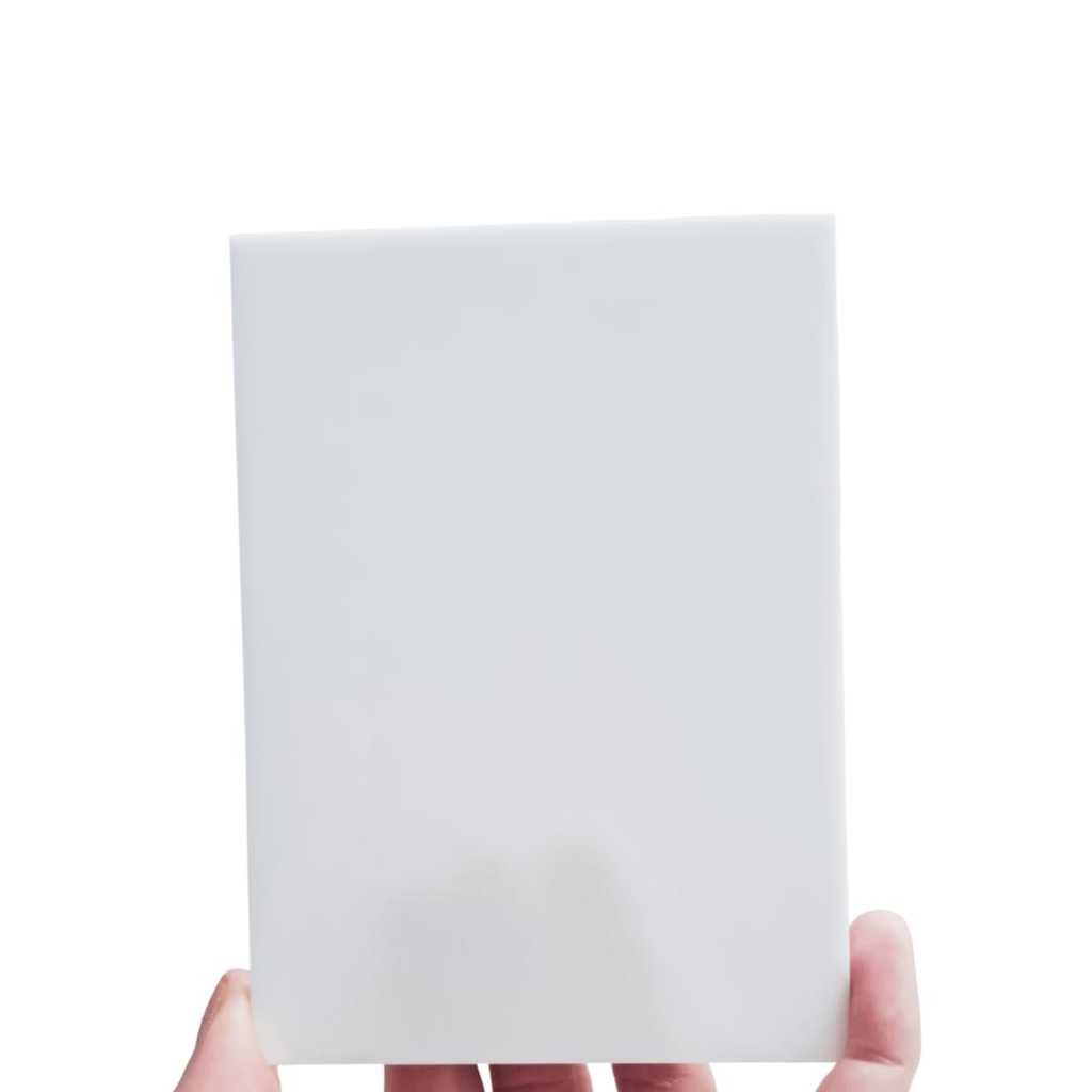 chapa de acrílico branco leitoso 50 cm x 40 cm x 3mm