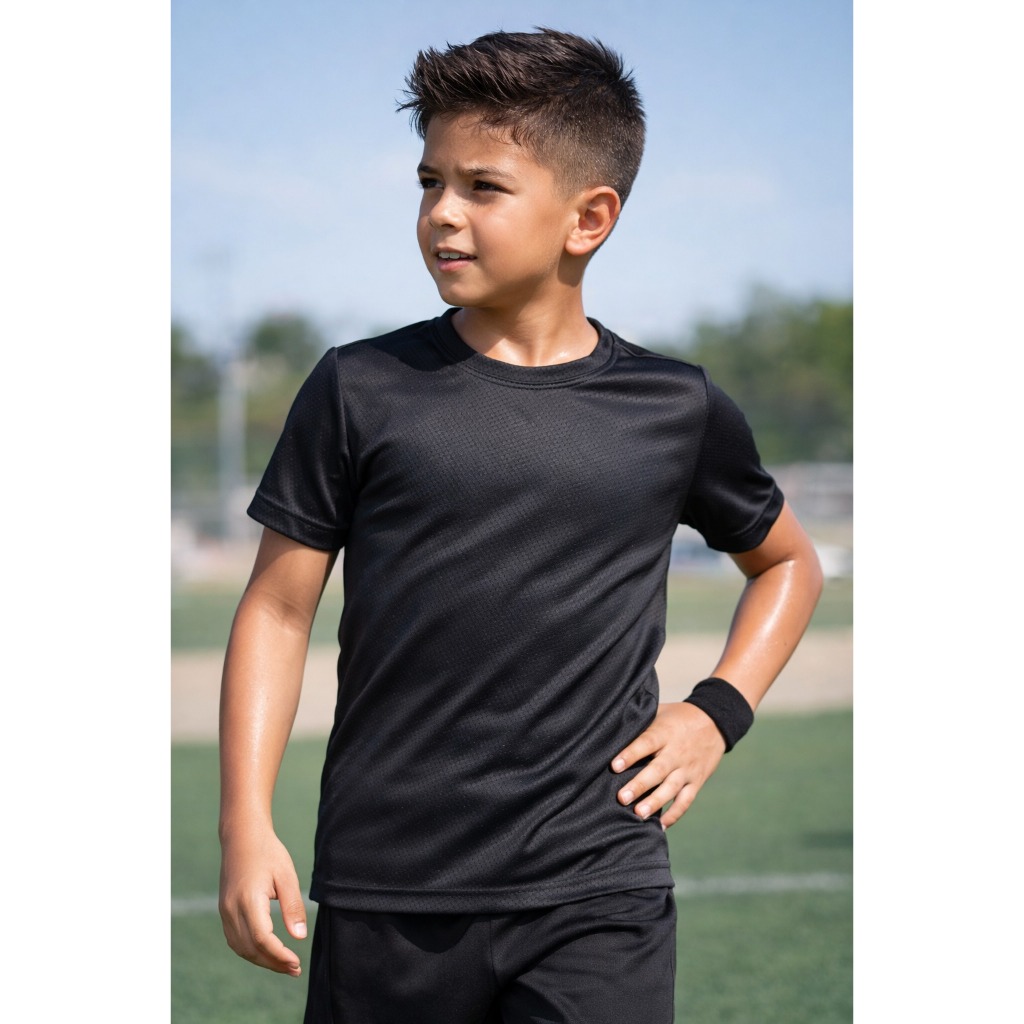 Camisa Dry Fit Infantil Masculina - Lisa em Oferta na Shopee