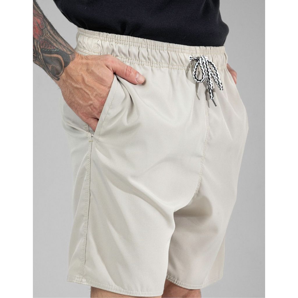 Bermuda Masculina Tactel Elastano Short Praia Academia Verão Bolso Casual Basica Leve Mauricinho